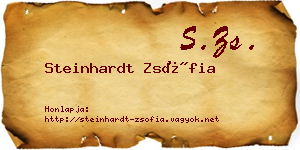 Steinhardt Zsófia névjegykártya